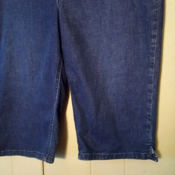 Chico's Perfect Stretch Soft Jegging Pedal Pusher Women 2.5 14 L Capri Blue - Picture 6 of 13